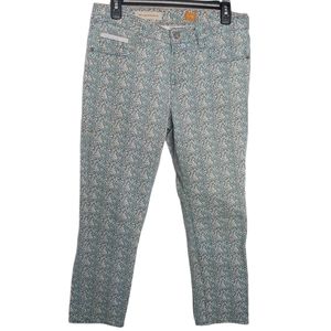 Pilcro and Letterpress floral cropped jeans size29